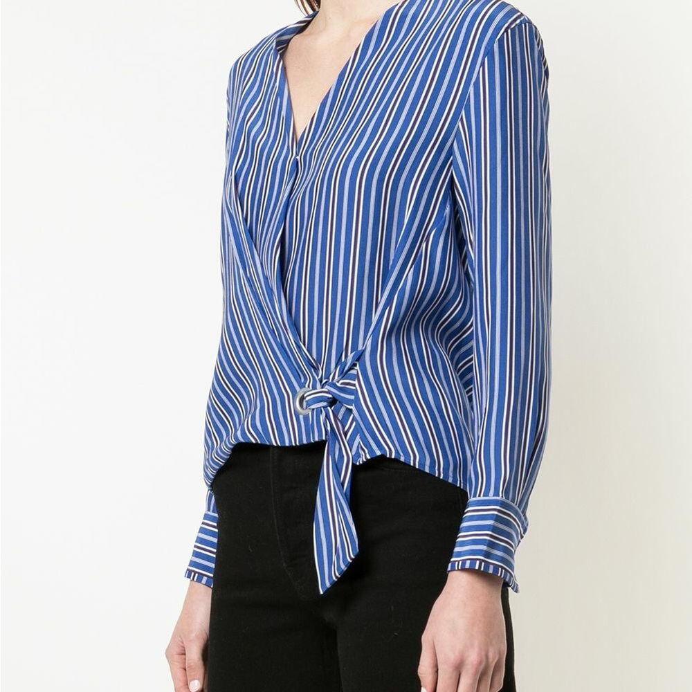 RAG & BONE Felix Silk Striped Blouse